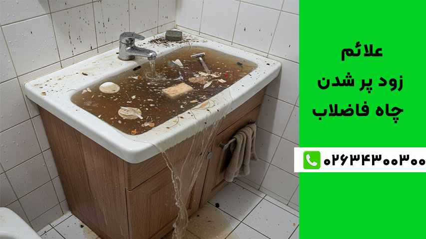 علائم زود پر شدن چاه فاضلاب